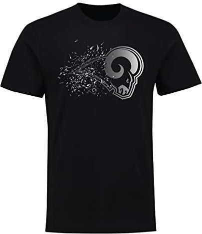 NFL Los Angeles Rams Shatter Graphic Logo Football Shirt schwarz (XL)