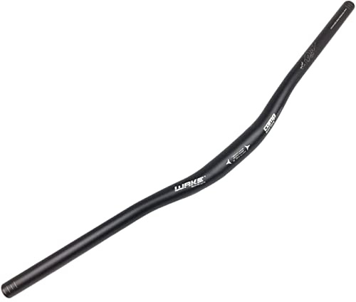 Wake 31.8mm MTB Mountain Bike Handlebar, Aluminum Alloy Mountain Bike Bicycle Riser Handlebar Extra Long 720/780mm with Paint Matte Surface (Black, 720mm)