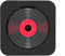 CD Player Wall Hanging Stationary Type Bluetooth Compatible Compact Fashionable Speaker Repeat With Lid Timer function Black