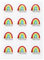 120 Stk 4cm Schön dass du da bist Sticker Regenbogen, Kindergeburtstag Party Aufkleber Rund Selbstklebend Hochzeit Deko für Geburtstag Taufe Kommunion Konfirmation (Regenbogen)