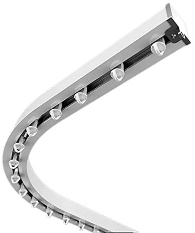 YLLFFLL Vorhangschiene Eingebaute unsichtbare Schiene flexibel & biegbar, Vorhangschiene für L Form U Form, Vorhang Deckenschiene für Erkerfenster Duschvorhänge Raumteiler (Size : 10m/32.8ft)