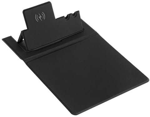 Pad with Phone Charger, 15W Wireless Charging Desk Pad, Foldable Pad with Charger, Multifunctional Pad for Phone Charging, Pad