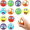 12 Stück Stressbälle, Schaumstoffball, Antistressball, Knautschball, Wutball für Kinder, Fußball Stressbälle, Lustige Gesichter Softball, Anti Stress Spielzeug für Kinder und Erwachsene
