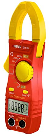 FUNOMOCYA Home and Electrician Tool Portable Ohm Volt Tester Digital Clamp Multimeter ST170 Backlight Display