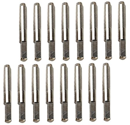 VINTORKY 16stücke Teiliges Metallsaitennagel Lyra Harfe Saiten Stabile Befestigungsstifte Einfache Montage Langlebig Silberfarbene Musikinstrumentenzubehör Für Zither Und Dulcimer