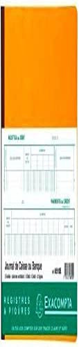 EXACOMPTA Piqûre 32x25 Journal de caisse ou banque 9 débit - 4 credit 80 pages