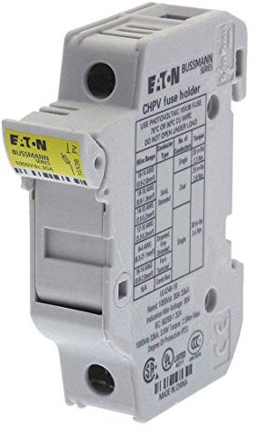 COOPER BUSSMAN N CHM1DU Sicherungshalter für DIN-Schienen, 10 mm x 38 mm, DIN-Schiene