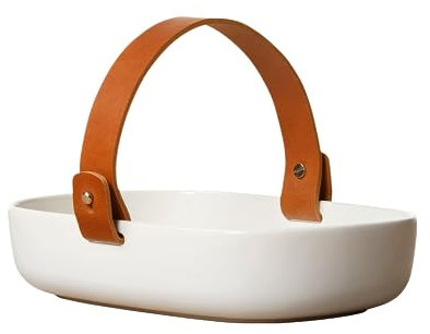 MARIMEKKO Tablett Oiva Steingut, Steinzeug, Weiss/opulenter Garten, Serving Dish