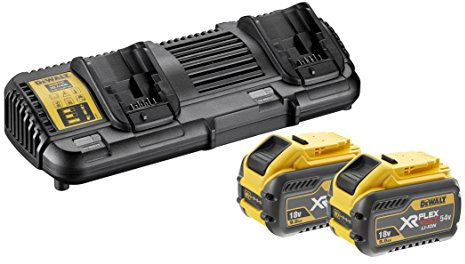 BLACK+DECKER Kit de démarrage Flex V DCB 132 x2, dcb132 x 2 Lot de 2 batteries 54 V/9,0ah, 1 QW Argenté