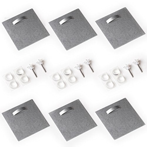 decomonkey Aufhänger Set für Bilder Spiegel & Alu-Dibond-Platten Aufhängesystem Haftbleche Abstandhalter Nägel Spiegelbefestigung Bildaufhänger Wandhalterung Spiegelaufhänger Komplettset