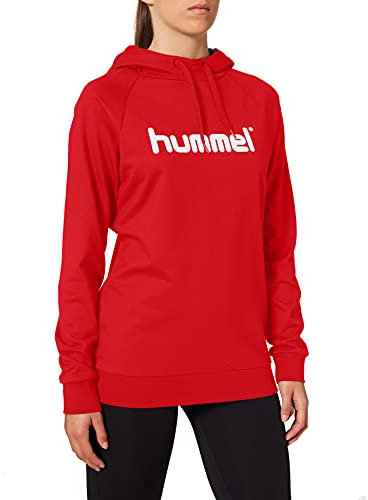 hummel Cotton Logo Hoody Damen Rot, L Damen