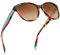 CARFIA Polarisierte Sonnenbrille für Damen, Italien Handgefertigter Acetat Rahmen mit Geprägtem Muster Drahtkern CA5396