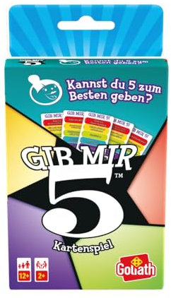 Goliath Gib Mir 5! Kartenspiel ab 12 Jahren, Gesellschaftsspiele für 2 oder Mehr Spieler