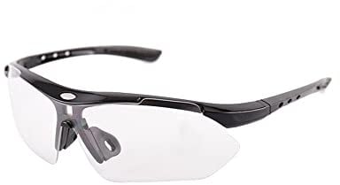 Polarized Outdoor Sunglasses, Anti Glare UV400 Protection Sports Glasses, Unisex Safety Sunglasses for Running, Golf, Cycling - Clear