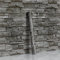 Hode Vinilo Adhesivo Muebles 44x600cm Ladrillo Gris Oscuro Papel Pintado Adhesivo Piedra Óptica para Pared Cocina Salón Chimenea