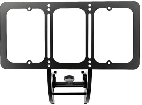 Tesla Model X (2022-2025) Kennzeichenhalter (kein Kunststoff) - Anti-Diebstahl Frontplatte Montageständer Kit Höhenverstellbar ohne Bohren (Upgraded Version)