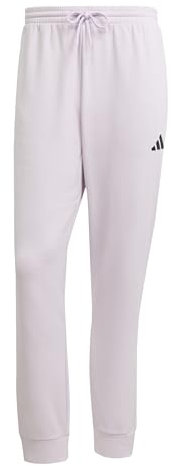 adidas Uomo Essentials FEELCOZY Fleece Pant, Ice Lavender/Black, S