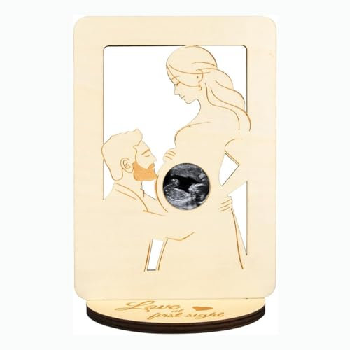 Reccisokz 1 Article Cadeau femme enceinte Cadre Photo pour Femme Enceinte Cadres Image Echographie à Bébé Support Photo Ultrason pour Amie Enceinte Cadre Sonogramme pour Révélation Bébé