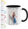Tazas personalizadas con imagen, tazas de sublimación de 325 ml, taza de café de cerámica, tazas de café personalizadas, tazas de café personalizadas para padre, color negro