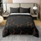 100 % natürliche Baumwolle, Orange, geometrisch, Bettbezug mit Wabenmuster, abstrakt, für Jungen, Mädchen, schwarz, Strick, Plaid, Bettwäsche, Set 220 x 240 cm, Wabenmuster, sechseckig, weich, warm,