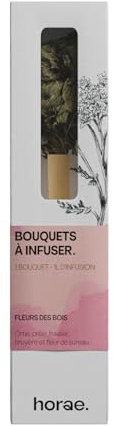 Horae - Bouquet à infuser Fleurs des bois bio - Infusion de fleurs séchées - Réalisez 1L d'infusion par bouquet - Idée cadeau femme - Fleurs de thé à offrir