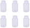 6 botellas pequeñas de plástico de 7 onzas / 200 ml con tapas, reutilizables, a prueba de fugas, botellas de PET para chupitos de jengibre, mini tarros de plástico transparentes para batidos, agua
