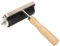 Gummi-Brayer-Rolle, 9,9 cm breit, Holzgriff, kleiner Farbroller, Metallrahmen, Tintenroller zum Drucken, Stempeln von Tapeten