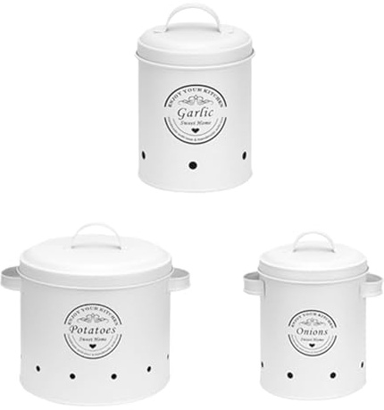 Pentole da cucina vintage, Pentole per verdure, Contenitore per cipolle
