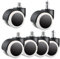 Ersetzen Sie Office Stuhl Räder, Tischräder im Rollen, Office -Stuhlwalzen, Stuhlwalzen, Stuhlschützen für Hartholzböden, 3/5 Set Stuhlrassen Screw style螺杆款 3pcs