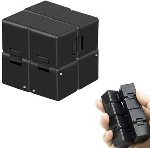 KYLOS Gadget High Tech, Fidget Infinity Cube Décompression Jouet Cube De L'Infini, Stress De Jouet De Doigt De Fidget Et Soulagement D'Inquiétude