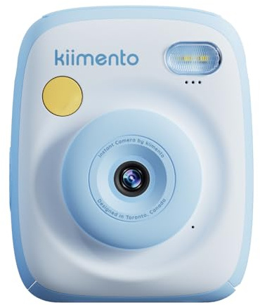 kiimento Instant Print Digital Camera, Ink-Free Thermal Printing with 4 Color-Themed Paper Options, 2.4” HD Screen, Selfie Lens, 48MP Photo, 1080p Video, 32GB Memory Card – Model P2 (Mint)