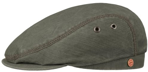 Mayser Franky Sun Protect Flatcap Schirmmütze 100% Baumwolle UV-Schutz Herren Sommer Made in EU Oliv 59 cm