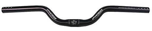 UPANBIKE Fahrradlenker, 25,4 mm, 52 cm, Aluminiumlegierung, Erhöhungsstange für Fahrrad mit festem Gang, Schwarz
