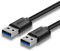 UYGHHK USB Cable, USB to USB 3.0 Type A Male to Male High Speed Data Transfer Lead for External Hard Drive, Laptop Cooler, DVD, WD My Cloud
