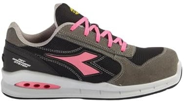 Diadora Run Net Airbox Low S1p Src, Scarpe da Ginnastica Uomo, Grigio (Smoke Black), 37 EU