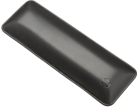 Bailey Compact by Castle - Wrist Rest for Keyboards with Around 61 Keys - Leather Ergonomic Computer Extra Firm Keyboard Wrist Support for Typists, Gaming, Heavy Office Use (Nightfall, Compact Size)