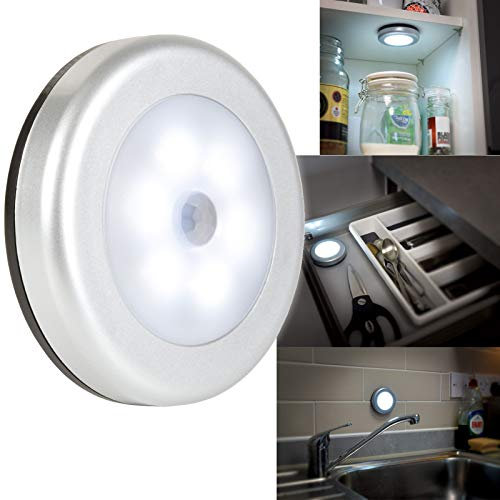 kenable LED PIR Light Battery Powered Motion Sensor Magnetic/Stick-On for Cupboards