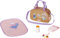 BABY born Happy Birthday, goldene Wickeltasche im Astronauten Design mit Wickelunterlage, Windel und Puderdose, 831106 Zapf Creation