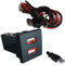 T5 OEM Dual USB Phone Charger & porta dati per VW/Volkswagen T5 - Stile bianco piatto in rosso (solo STANDARD T5-2003-2009) - Estensione USB