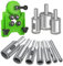 Hakkin Hole Saw Kit, 11Pcs Tile Hole Opening Kit with 10Pcs Diamond Drill Bits and Adjustable Hole Saw Guide Jig Fixture, Hole Cutter for Ceramic, Glass, Granite, Marble, Quartzite, Vitrified Brick