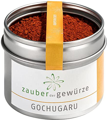Zauber der Gewürze Gochugaru, koreanisches Chilipulver für Kimchi, koreanische Chilipaste Gochujang und andere Gerichte der koreanischen und asiatischen Küche, Spitzen-Qualität in Aroma-Dose, 45 g