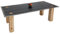 Esstisch HWC-L76, Tisch Esszimmertisch, Industrial Massiv-Holz MVG-Zertifiziert 240x100cm, Natur mit Metall-Optik