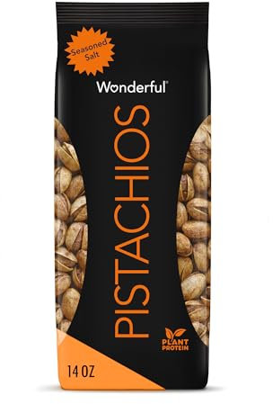 Wonderful Pistachios In Shell Salt Flavoured Spice Nuts 400ml Protein Snacks Gluten Free Salty Snacks