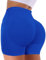 ASERAY Impact Nahtlose Fitness-Shorts für Damen, Scrunch Butt Lifting, Biker, Yoga-Shorts für Damen, Bauchkontrolle, 11,4 cm, Impact Electric Blue, Mittel