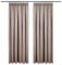 Blumtal Verdunklungsvorhänge Kräuselband 140x225 cm im 2er Set - Oeko-TEX zertifizierte Vorhänge Blickdicht - Thermovorhang Hitzeschutz - waschbare Vorhänge mit Kräuselband für Schiene in Taupe