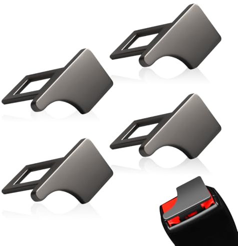 4 Pezzi Clip per Cinture di Sicurezza,Blocca Cintura Sicurezza Auto,Clip Universali per Cinture di Sicurezza,Si adatta alla maggior parte delle auto,camion e furgoni