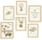 YunBey Lot de 6 Affiches Chambre D'enfant Animaux de la Forêt Poster Enfant Decoration Murale Chambre Bébé pour Garçon et Fille (Sans Cadre)