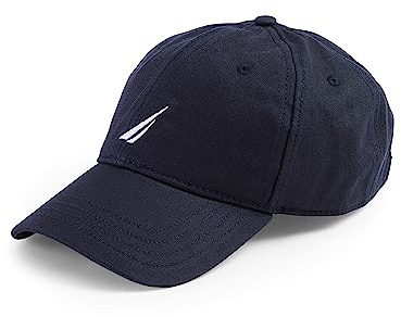 Nautica Herren Baseball-Cap Mütze Classic Logo verstellbar, Navy, Einheitsgröße