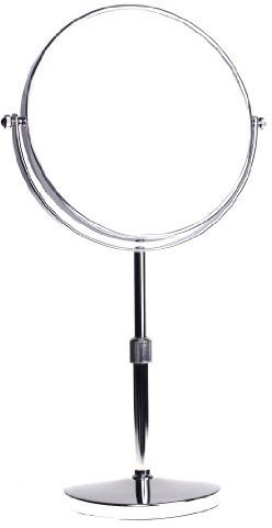 HIMRY Miroir sur Pied réglable en Hauteur 5 x grossissement 8 en Miroir cosmétique Rotatif à 360° Sopo Tomas Ulbrich KXD3114-5x Miroir grossissant 5X Chromé