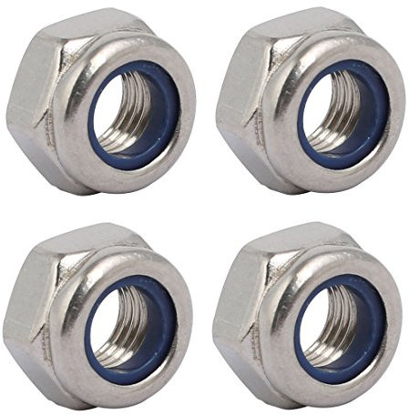 sourcing map 4pcs Sechskantmuttern M8 x 1mm Umfang Metrisch Feingewinde 304 Edelstahl DE de